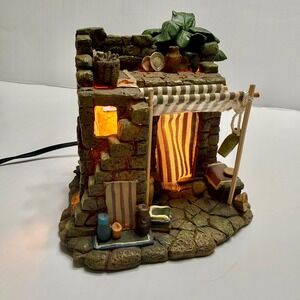Fontanini Pottery Shop Lighted Building 1997 Roman Inc Heirloom Nativity 50542